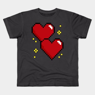 Pixel Hearts Kids T-Shirt